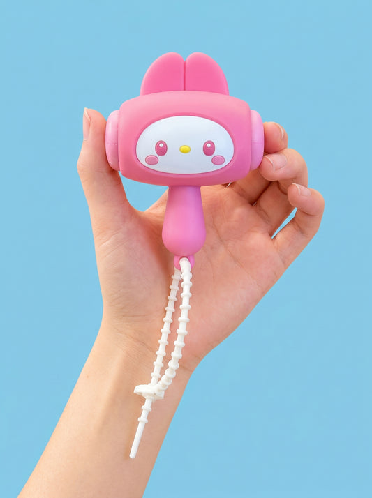 Bunny Squeezy Kawaii Hammer with Sound - Pink
