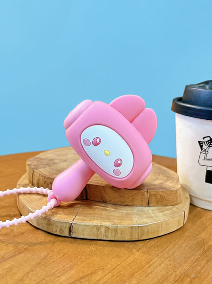 Bunny Squeezy Kawaii Hammer with Sound - Pink